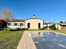 Maison plain pied lumineuse + piscine et jardin arboré – 4 chambres, à 5 min de Montpon