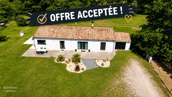 Maison 135 m² - 3 chambres chacune avec salle d'eau – 2 hectares – Prairie pour chevaux – DPE B – 10 min de Montpon