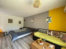 STUDIO MEUBLÉ CLIMATISÉ – PISCINE & ACCÈS PLAGE – OPPORTUNITÉ LOCATIVE À SAINT-FRANÇOIS