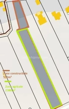 Terrain à vendre Guer (56) - 2930 m² dont 556m² constructibles - EXCLUSIVITÉ
