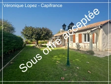 Exclusivité ! Foulayronnes, jolie maison de plain-pied de 102 m² construite en 1984 avec 3 chambres, jardin et garage. 