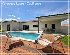 Superbe contemporaine construite en 2023 de 138 m² habitable avec jardin, garage et piscine