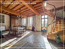 Prayssas, à 6 minutes, bel ensemble immobilier en pierres de 524 m² sur une grande parcelle. Piscine. Atelier. Auvent