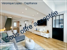 Exclusivité, Agen Nord, charmante maison de ville en pierre T3 de 63 m² entièrement rénovée, proche du canal et centre ville accessible à pied.