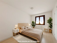 Roquefort, maison de plain-pied T4 de  105m² sur jardin plat et clos de 692m². Garage et abri de jardin