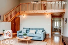 Bon-Encontre, maison mitoyenne de 106 m² habitables avec 3 chambres, cour, garage, parking
