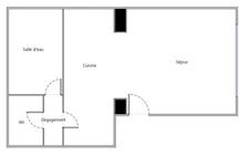 CAPIFRANCE- Christophe Michaudelle vous propose : à MEAUX secteur recherché, toutes commodités à pied, studio 31 m² - espace cuisine aménagé