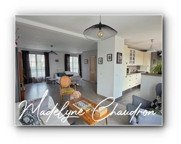 BOURAY-SUR-JUINE – Maison familiale rénovée de 123 m² habitables – 170 m² utiles – 4 chambres – Vie de plain-pied – DPE C