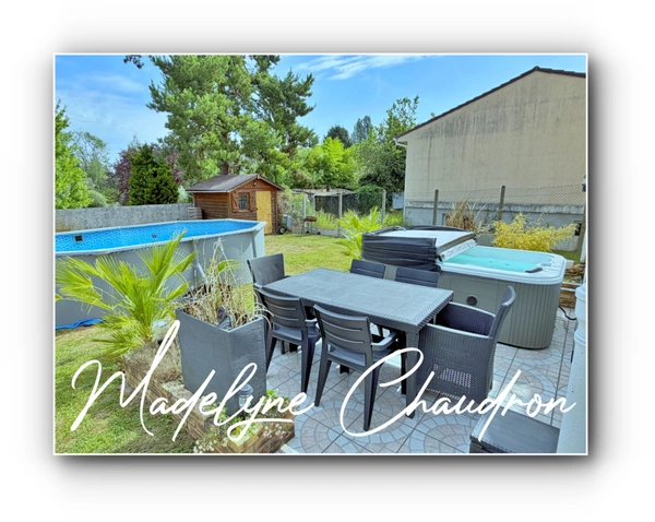 BOURAY-SUR-JUINE – Maison familiale de 120 m² – Terrain de 900 m² – Piscine – Jacuzzi – Sous-sol total – Aucun travaux