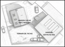 EXCLUSIVITÉ LE HAVRE — IDÉAL ACTIVITÉ ARTISANALE OU COMMERCIALE  ENSEMBLE MAISON + HANGAR sur terrain de 745 m²