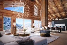 À vendre – Magnifique appartement T4 en duplex de 110,76 m² habitables (127 m² au sol), situé au dernier étage, au cœur du village de Châtel (74)