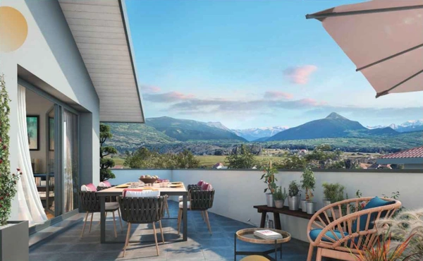 Appartement à vendre 5 pièces attique traversant VETRAZ MONTHOUX (74)