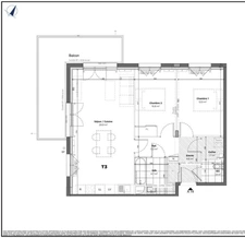 SUPERBE Appartement neuf T3 avec grand balcon – Centre-ville de Saint-Sulpice