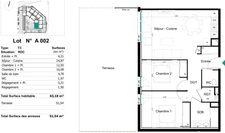 Appartement T3 neuf avec grande terrasse + 2 parkings ALBI (81)