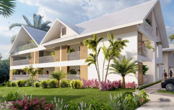 Appartement T3 en rez-de-chaussée avec terrasse – 62,75 m² – 286 000 € - Baie Mahault 971