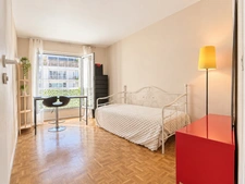 Paris 15th arrondissement – Rue Saint-Charles: 3-room apartment with continuous balconies and Eiffel Tower view