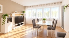 THIONVILLE – BEL APPARTEMENT F3 RÉNOVÉ DE 70m² AVEC DEUX CHAMBRES, BALCON ET CAVE – QUARTIER BRIQUERIE 