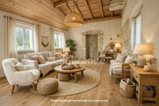 Maison familiale de 143 m² avec grand terrain clôturé de 3400 m² - Véranda - Dépendances - Fort potentiel