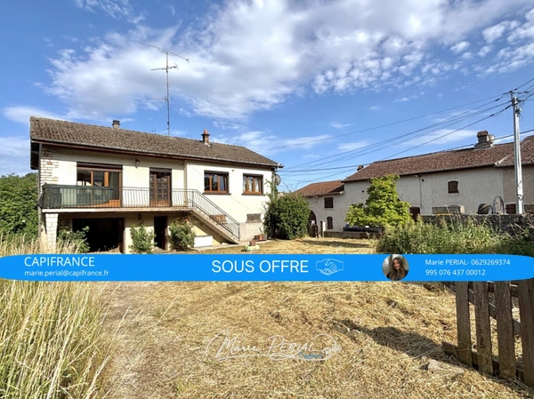 Maison individuelle à rénover de 98 m² avec sous-sol et grand terrain à Crépey (54170)