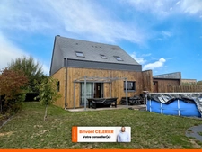Maison à ossature bois – 120 m² – 5 chambres – Vie de plain-pied – DPE C – EXCLUSIVITÉ – Martigné-sur-Mayenne