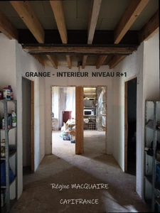 Bâtisse du XVIᵉ siècle à réhabiliter & Grange en cours de travaux – Ensemble foncier de 11 133 m² – Saint-Vigor-des-Monts (50420) 