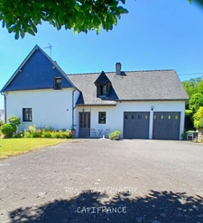For Sale: Charming 4‑Room Semi‑Detached Home – 143 m² – 3 Bedrooms – 1500 m² Plot with Exceptional Countryside Panorama – SOURDEVAL (50)