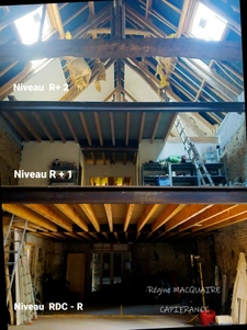 Bâtisse du XVIᵉ siècle à réhabiliter & Grange en cours de travaux – Ensemble foncier de 11 133 m² – Saint-Vigor-des-Monts (50420) 