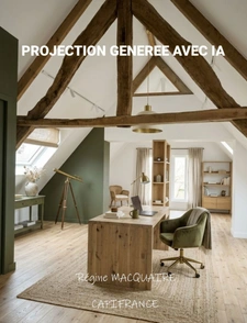 Bâtisse du XVIᵉ siècle à réhabiliter & Grange en cours de travaux – Ensemble foncier de 11 133 m² – Saint-Vigor-des-Monts (50420) 