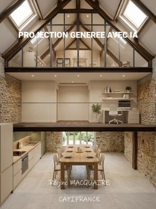 Bâtisse du XVIᵉ siècle à réhabiliter & Grange en cours de travaux – Ensemble foncier de 11 133 m² – Saint-Vigor-des-Monts (50420) 