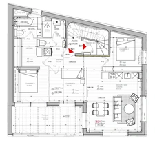 75019- Quartier Mouzaïa- métros L7bis et L11- A vendre appartement 4 p-72,70 m2 - 3 chambres- terrasse-Excellent état 