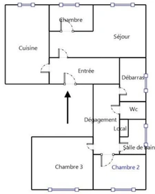 Proche Centre-Ville et bords de Marne-A vendre appartement 4 pièces-87,20m2-3 chambres-traversant- Balcon-