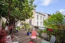 A 3 mn à pied du métro Mairie de Montreuil (L9)-A vendre Charmante maison avec jardin, terrasse - 6 chambres - cave 