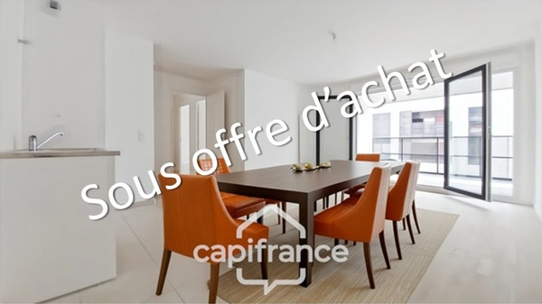 Romainville- A 9mn à pied du métro L5- A vendre appartement 4 p-balcon-parking-Exposition sud-Immeuble de 2024