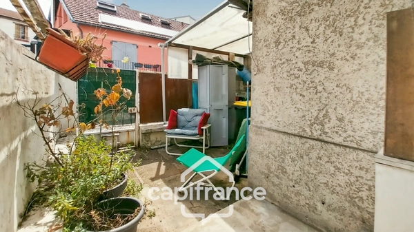 Bagnolet-Quartier résidentiel-A vendre maison 2 pièces-28m2-Plein pied-Cour-Potentiel de surélévation-8mn métro Gallieni
