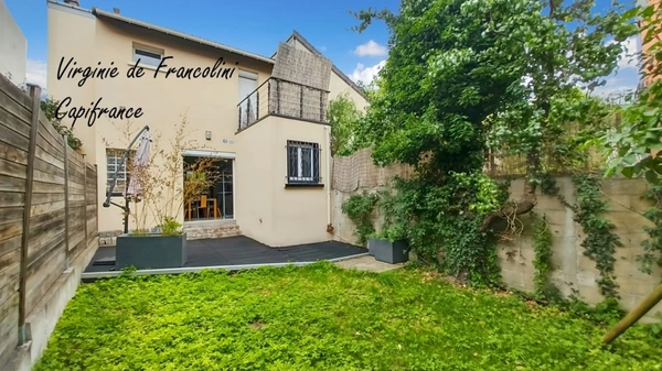 Montreuil-A vendre maison 5p-Parfait état-3/4 chambres-122m2 au sol-Terrasse,jardin,cour,balcon-Garage-11mn métro L9