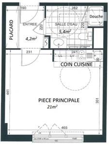 Maisons-Alfort-Quartier Charentonneau-A vendre studio 30,57m2- Résidence 2014-Proche commerces, transports,marché