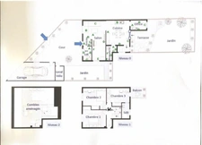 Montreuil-A vendre maison 5p-Parfait état-3/4 chambres-122m2 au sol-Terrasse,jardin,cour,balcon-Garage-11mn métro L9