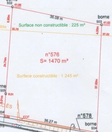 TERRAIN PLAT VIABILISÉ – 1 470 m² – MIRANDE
