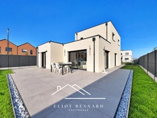 MAISON CONTEMPORAINE DE 2024 – VIE DE PLAIN-PIED – 3 CHAMBRES – GARAGE – GIBERVILLE 