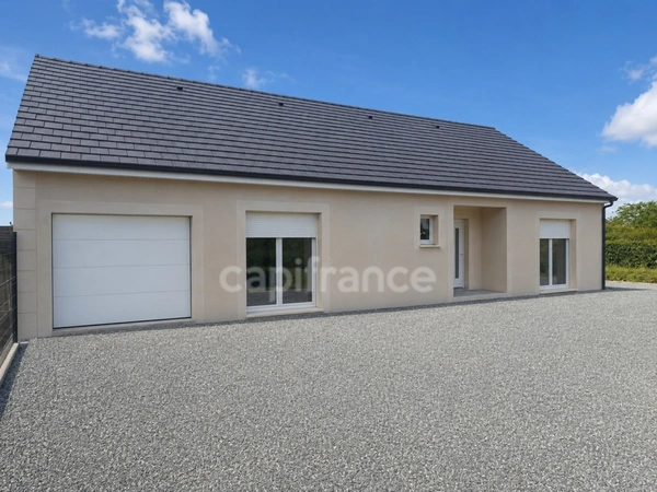 Maison neuve lumineuse – Plain-pied, 3 chambres, garage et terrasse