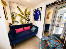 Canet Plage – 7ème et Dernier étage d'exception, dans résidence de standing, T2 avec cabine de couchage vue mer, terrasse de 21 m², piscine chauffée et garage