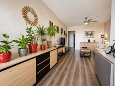  EXCLUSIVITÉ | CANET-PLAGE SUD - T2 TRAVERSANT • TERRASSE • VUE MER • PARKING & CAVE