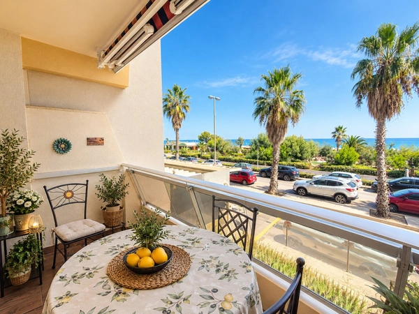  EXCLUSIVITÉ | CANET-PLAGE SUD - T2 TRAVERSANT • TERRASSE • VUE MER • PARKING & CAVE