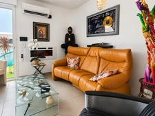 Canet Plage – 7ème et Dernier étage d'exception, dans résidence de standing, T2 avec cabine de couchage vue mer, terrasse de 21 m², piscine chauffée et garage