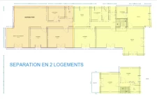 SAINT-SEVER - 5 chambres, 2 espaces de vie distincts