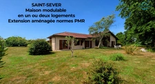 MAISON MODULABLE 5 CHAMBRES À SAINT-SEVER – POTENTIEL 2 LOGEMENTS