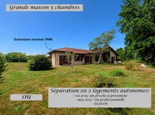 MAISON MODULABLE 5 CHAMBRES À SAINT-SEVER – POTENTIEL 2 LOGEMENTS