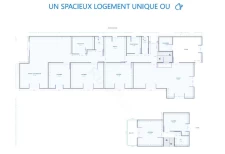 SAINT-SEVER - 5 chambres, 2 espaces de vie distincts