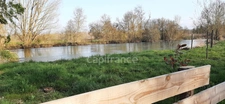 Dpt Sarthe (72), for sale LA CHARTRE SUR LE LOIR land 817 m² edge of Loir (20m) with EDF meter