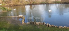 Dpt Sarthe (72), for sale LA CHARTRE SUR LE LOIR land 817 m² edge of Loir (20m) with EDF meter